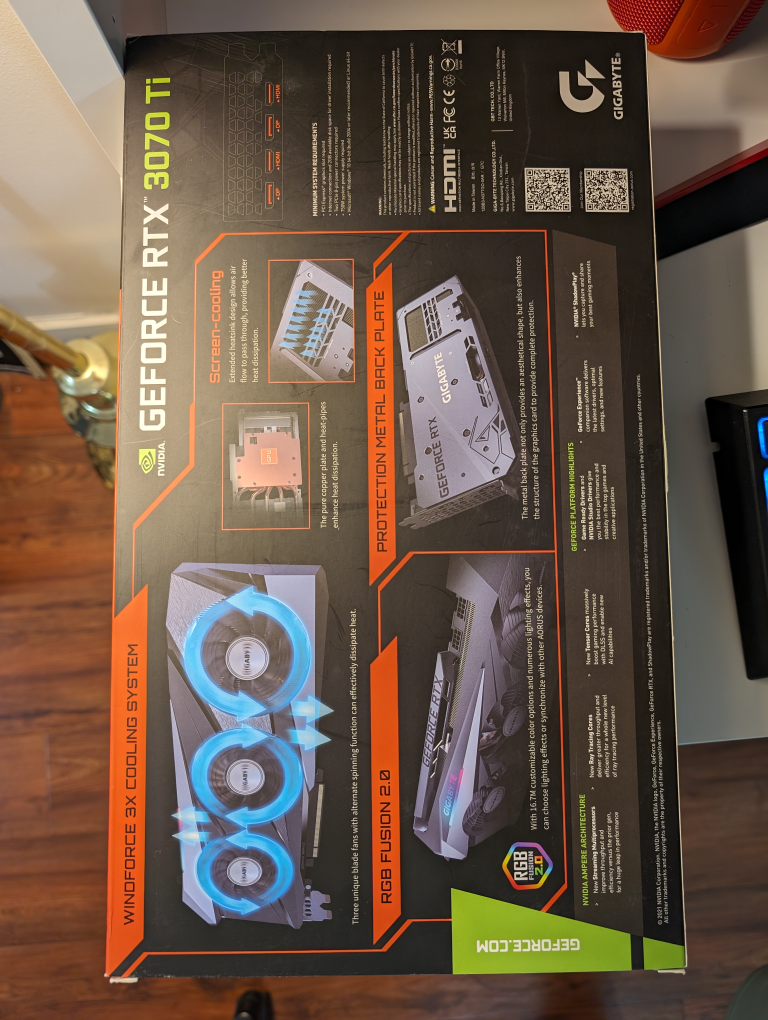 RTX 3070 Ti 8 GB GIGABYTE GAMING OC EDITION NVIDIA GEFORCE - photo 2