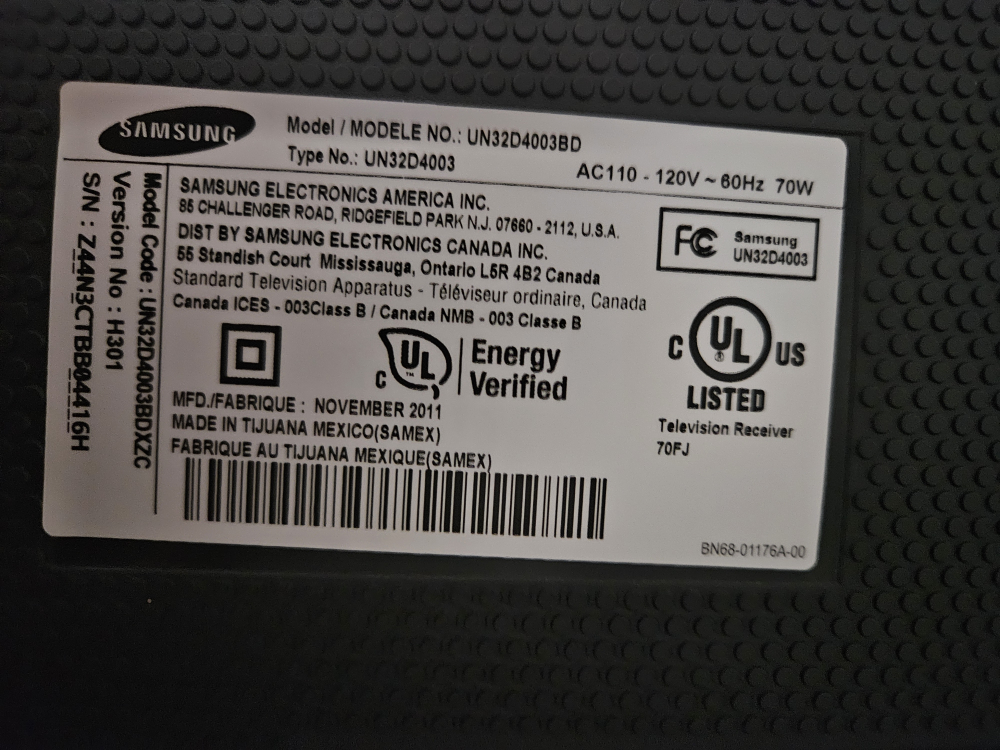 Samsung 32' 720p 60hz LED LCD HDTV. Not a Smart Tv - photo 4