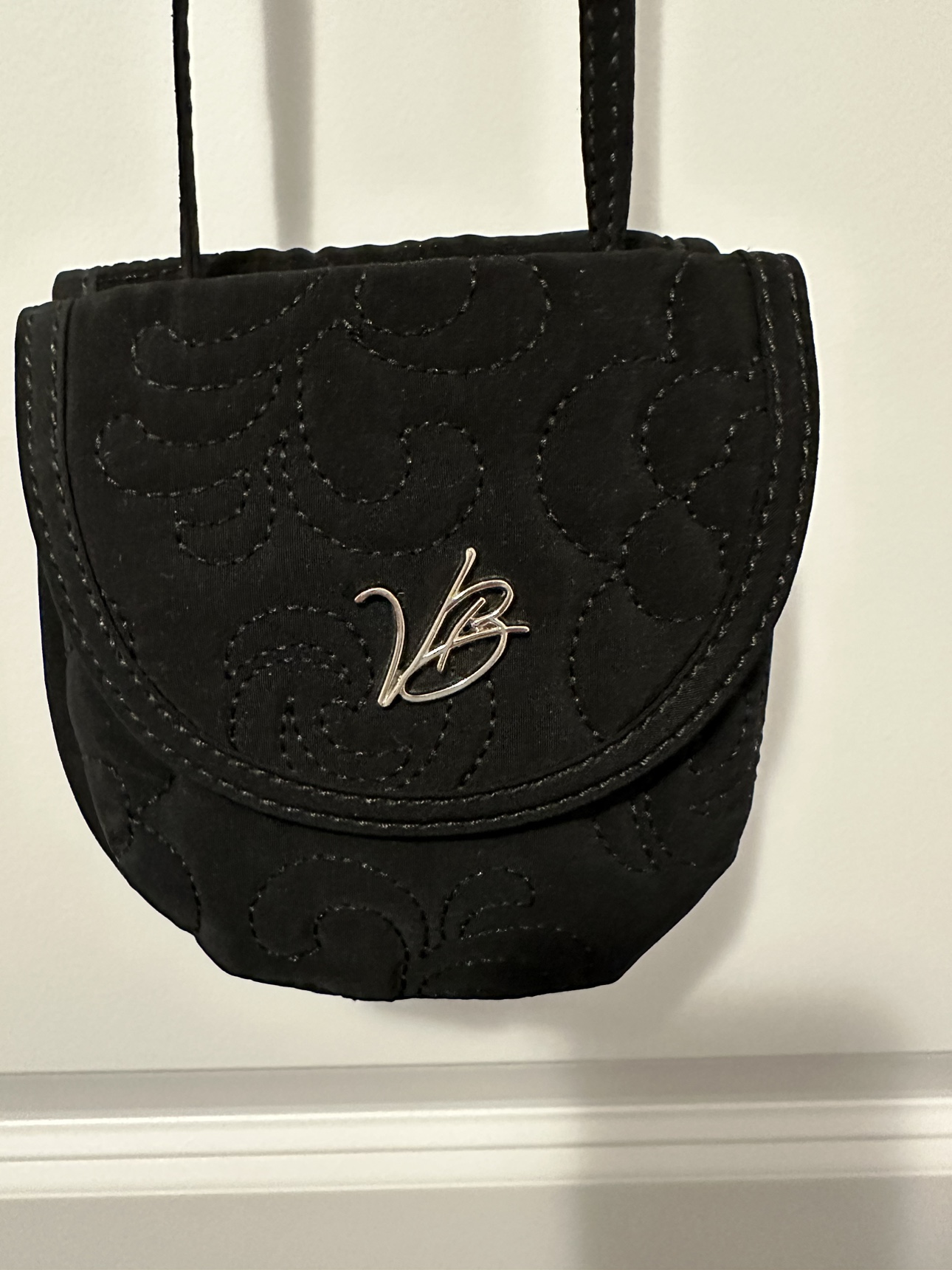 Vera Bradley Black mini purse