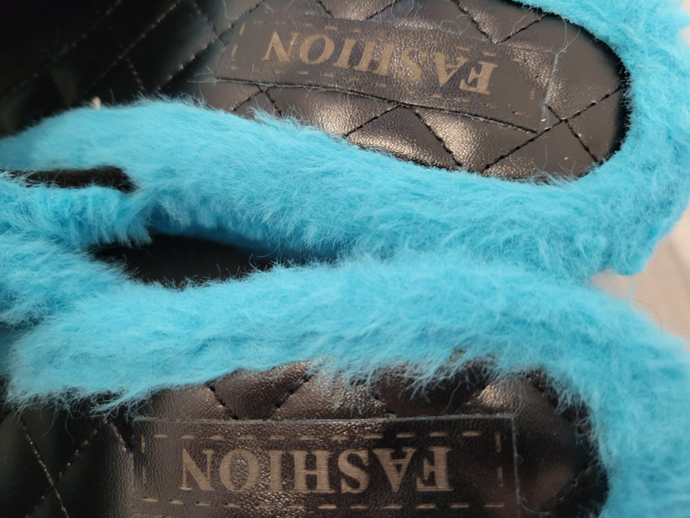 Womens Faux Fur Wedge Platform Sandals. image indicator(3)