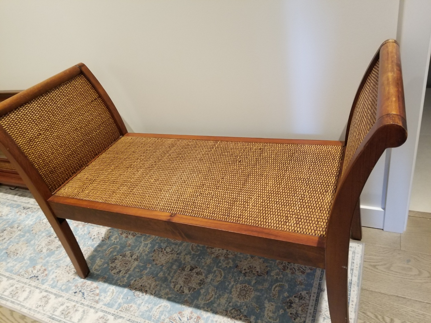 Used Pier 1 Imports Entry Framed Mirror & Bench For Sale - photo 2