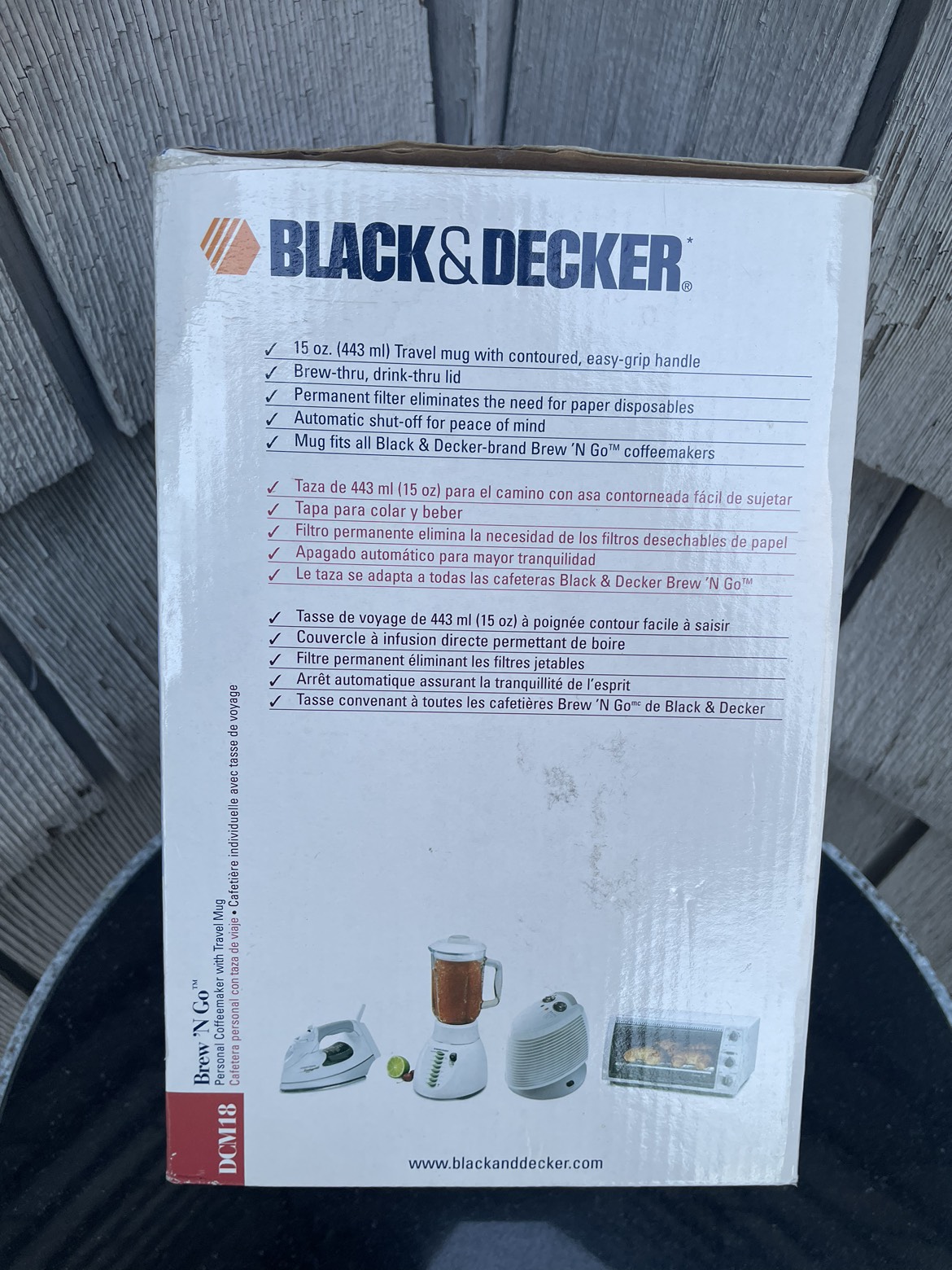 Black & Decker coffee pot brew and go Dcm18 image indicator(2)