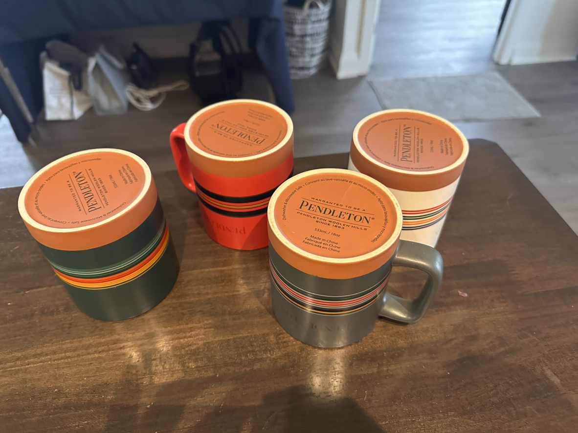 Pendleton 4 Piece Coffee Mug Set. - photo 3