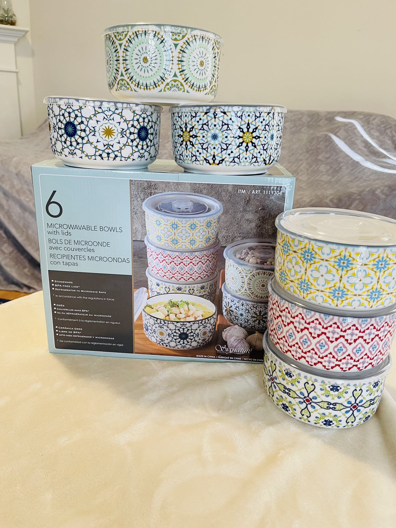 Microwavable bowls
