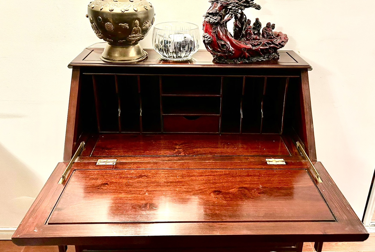 Stunning solid wood drop-leaf desk - photo 3