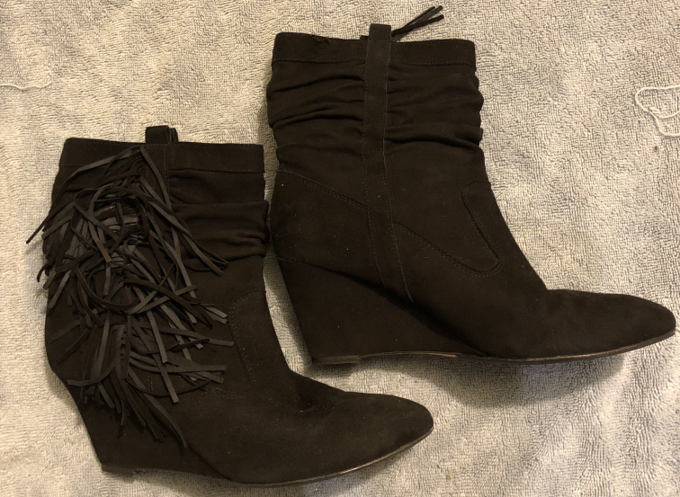 Designer Jean-Michel Cazabat Fringe Wedge Heels image indicator(3)