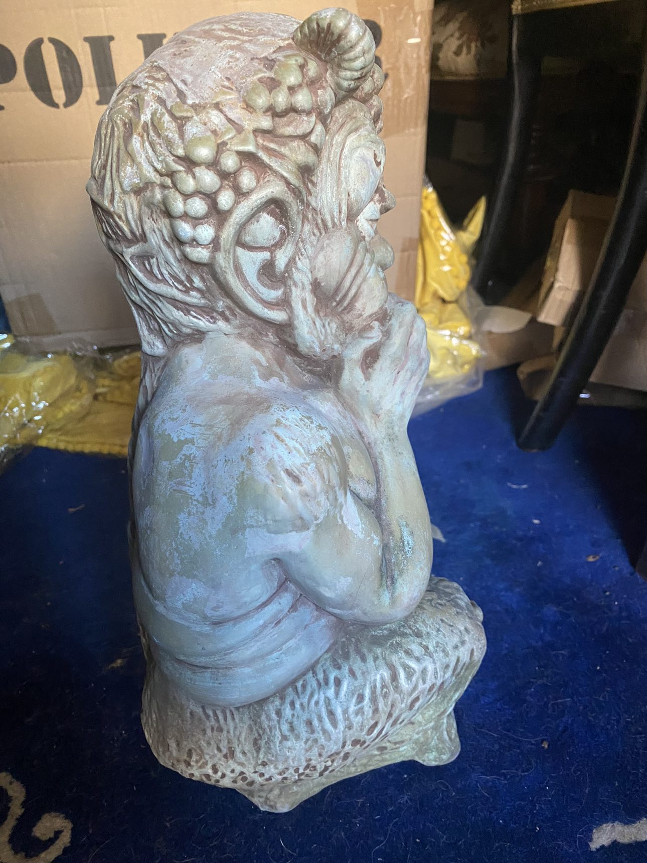 Antique Home decor Satyr, Gargoyle Greek Mythology Statue - photo 2