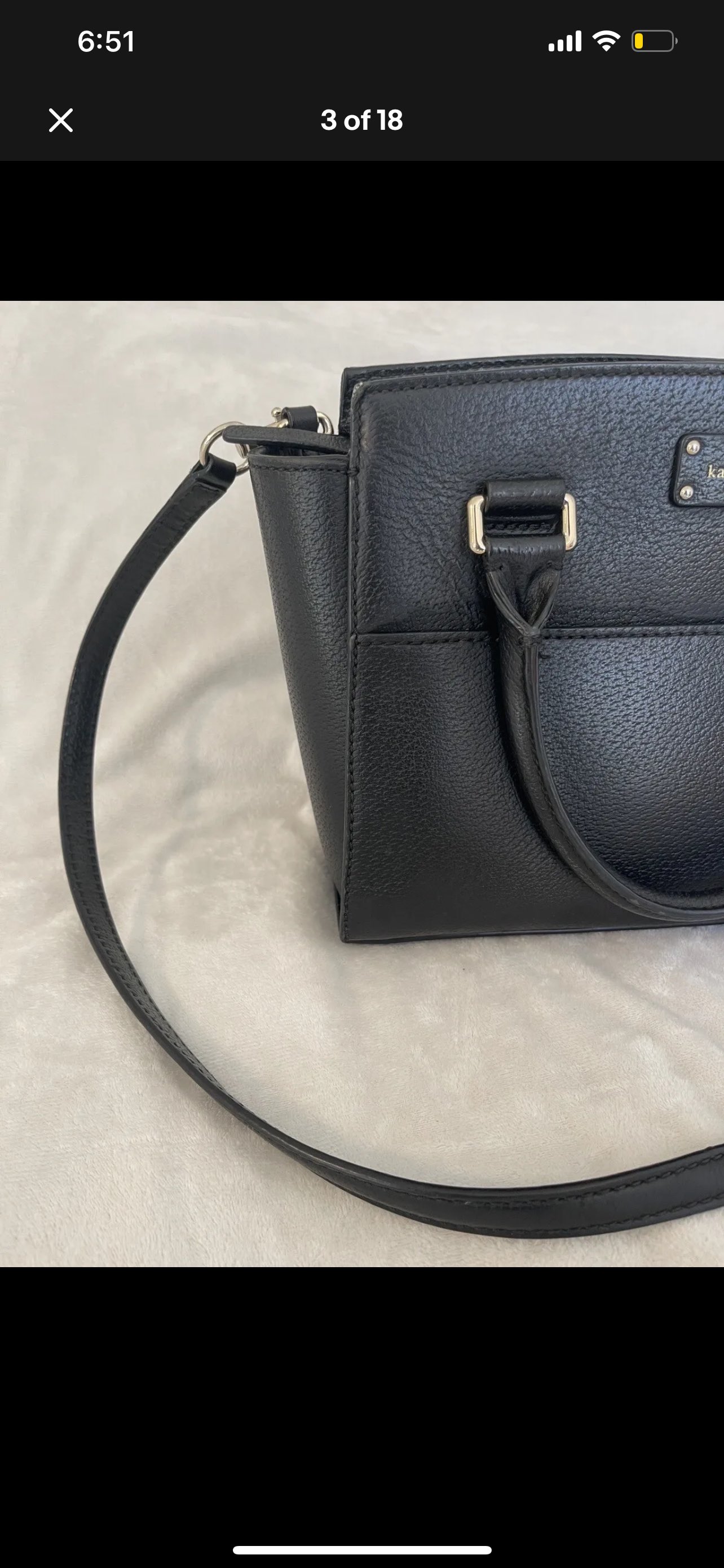 Kate Spade Black Medium Purse Pebbled Leather - photo 3