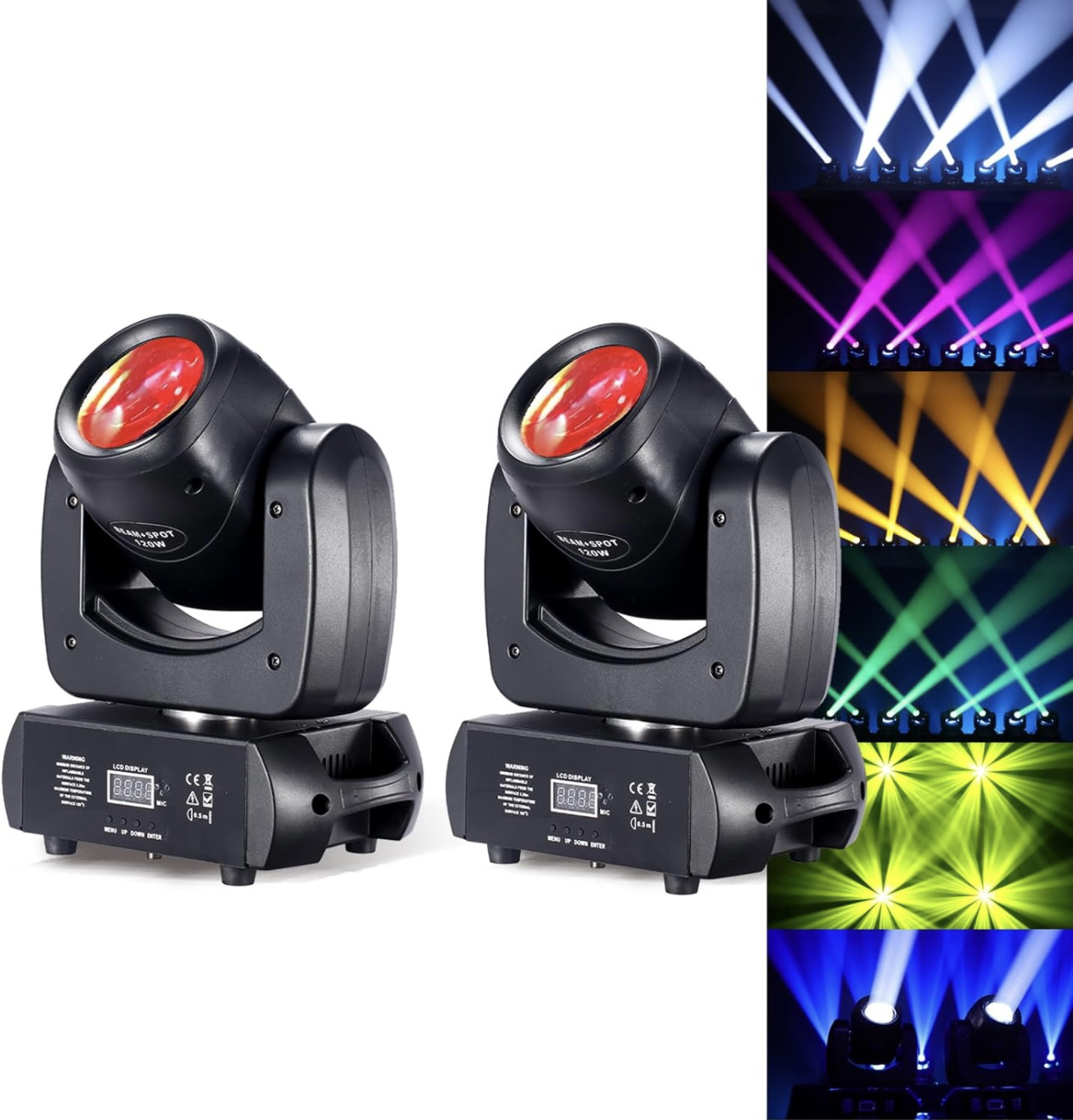 (Set of 2) 120W LED DJ Lights-LED Moving Heads-Stage Lights thumbnail
