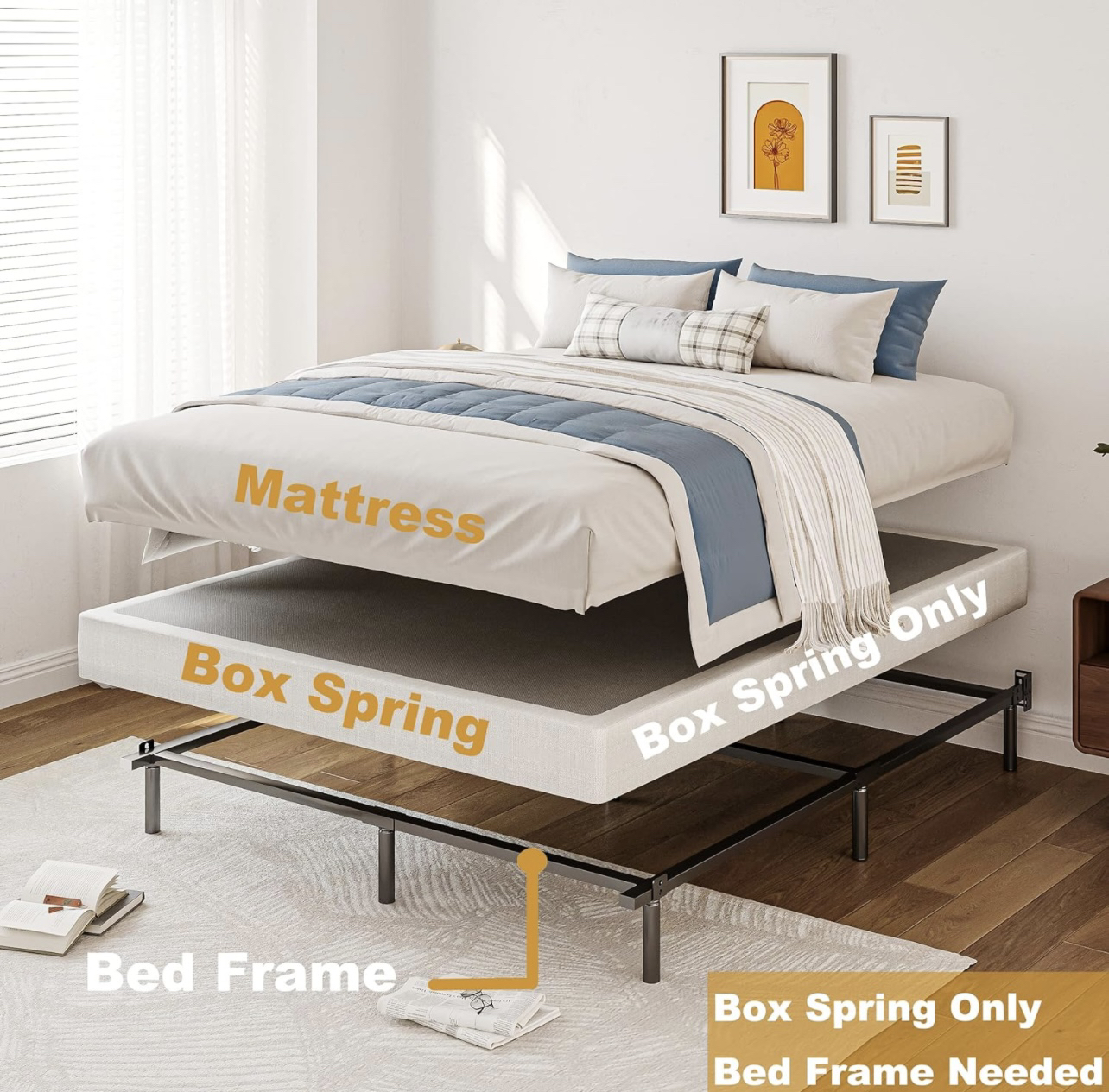 9” High Profile TwinXL Box Spring-Bed Box Spring - photo 4