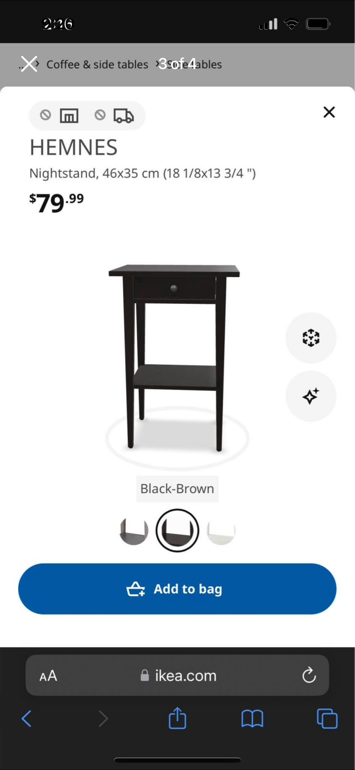 IKEA Hemnes night/side table - photo 3