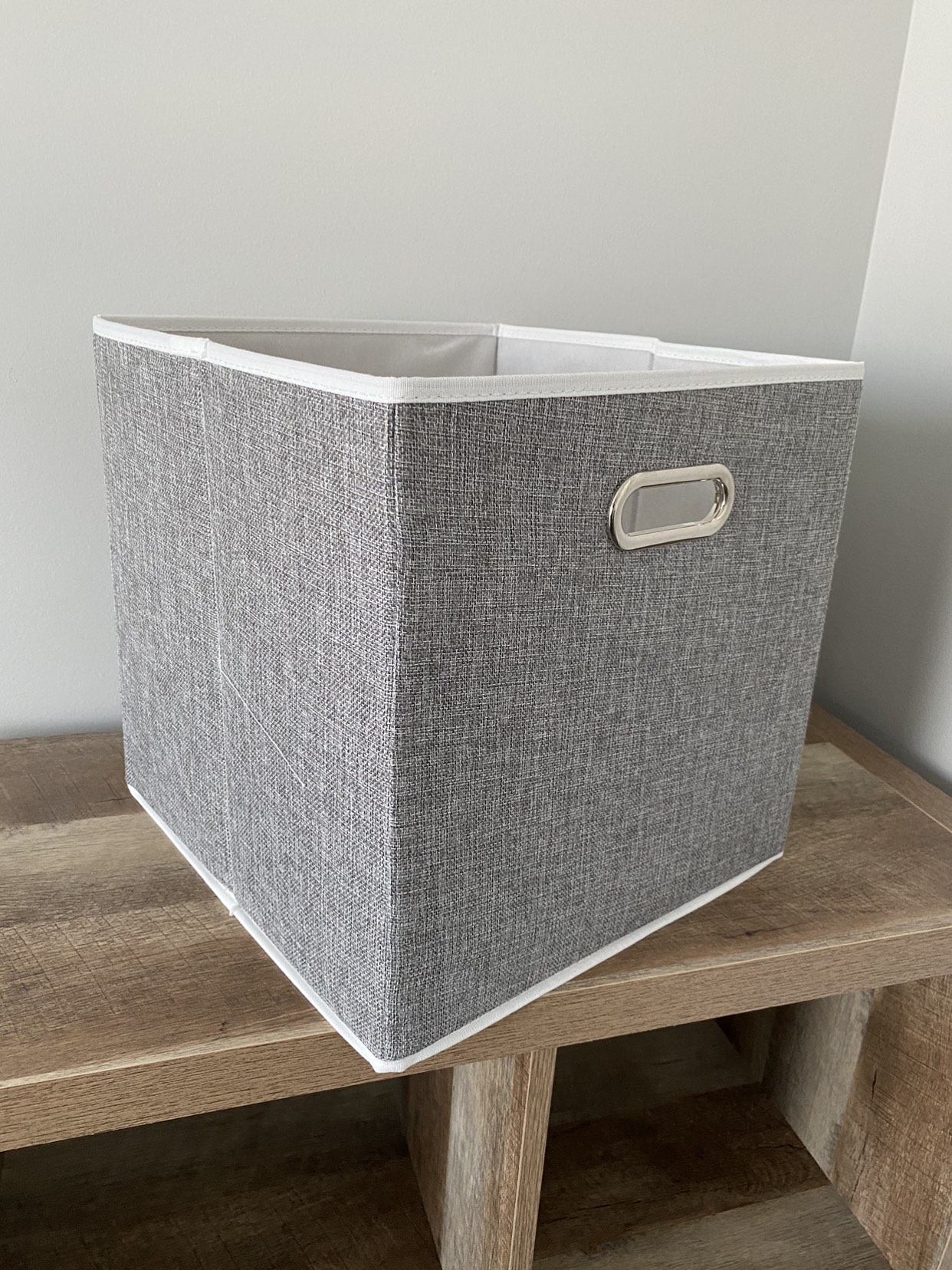 CANVAS Cube Fabric Drawer Basket, Grey