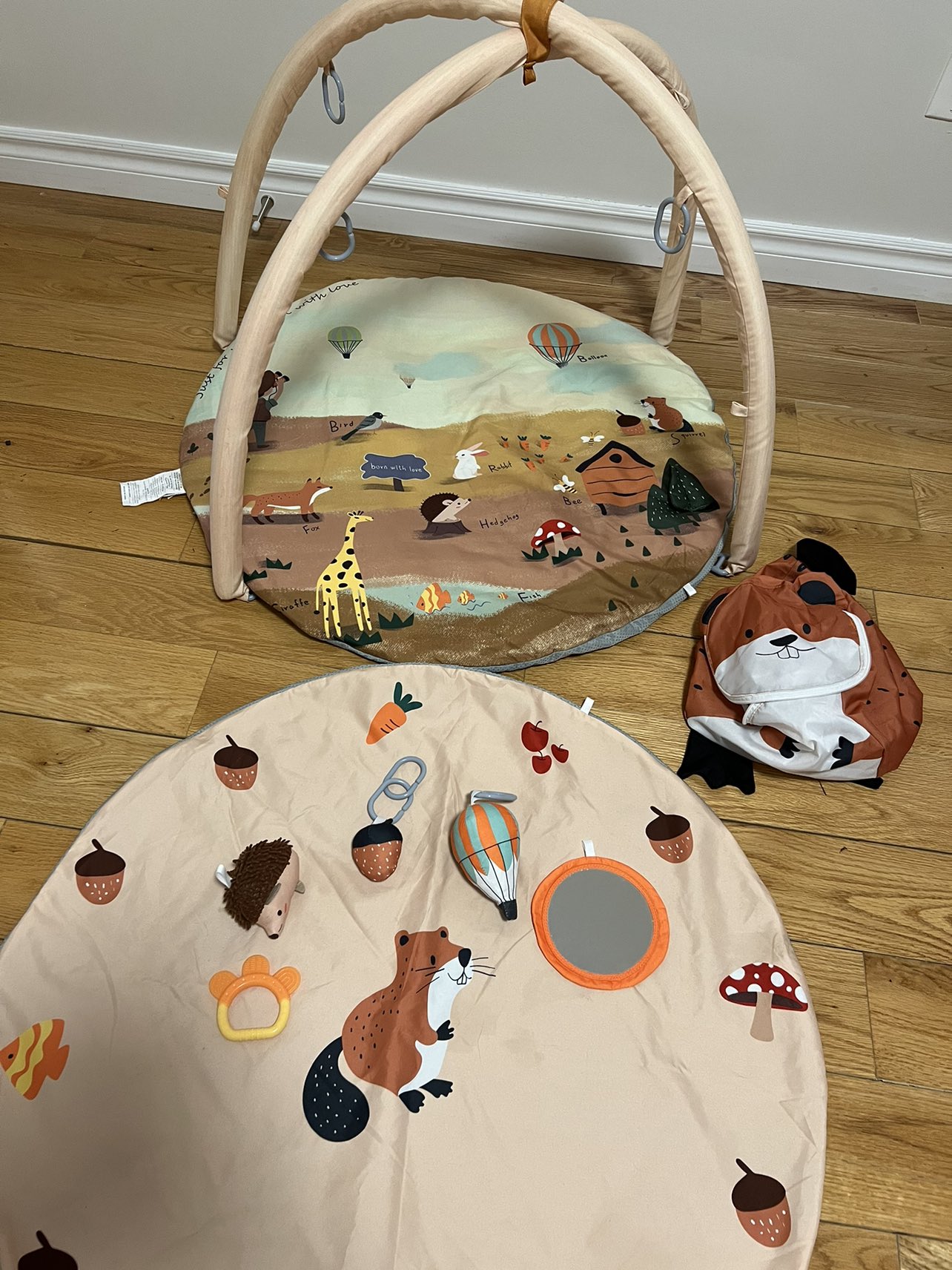 Baby activity play gym with mat and 2 covers🥕 thumbnail