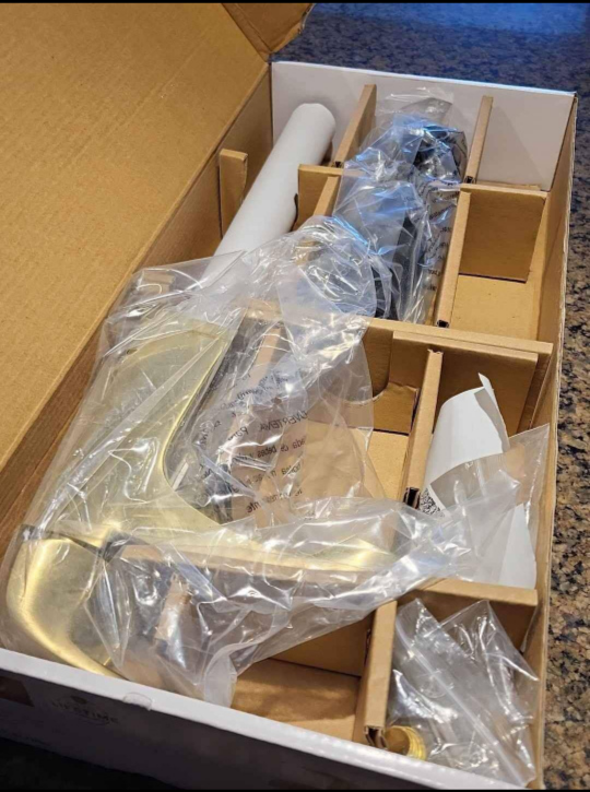 gold brushed faucet - brand new never used - photo 2