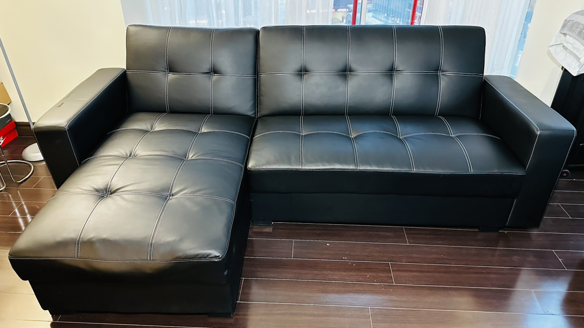 L shaped sectional sofa couch cum bed