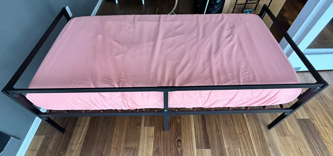 Zinus Twin Day Bed frame with Steel Slat Support, Black - photo 2