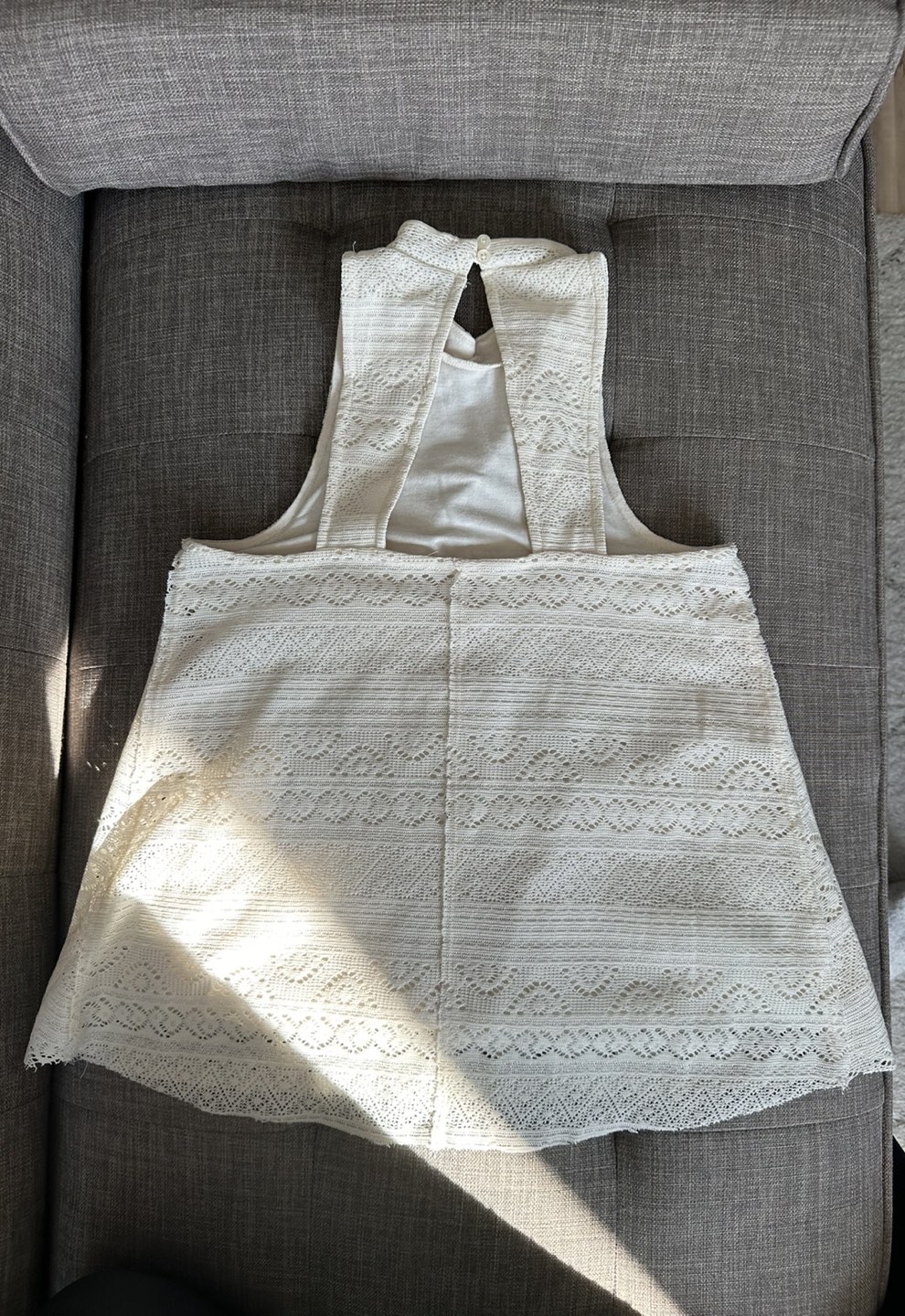 Hollister Cream Tank Top - Mock Neck - Small image indicator(2)