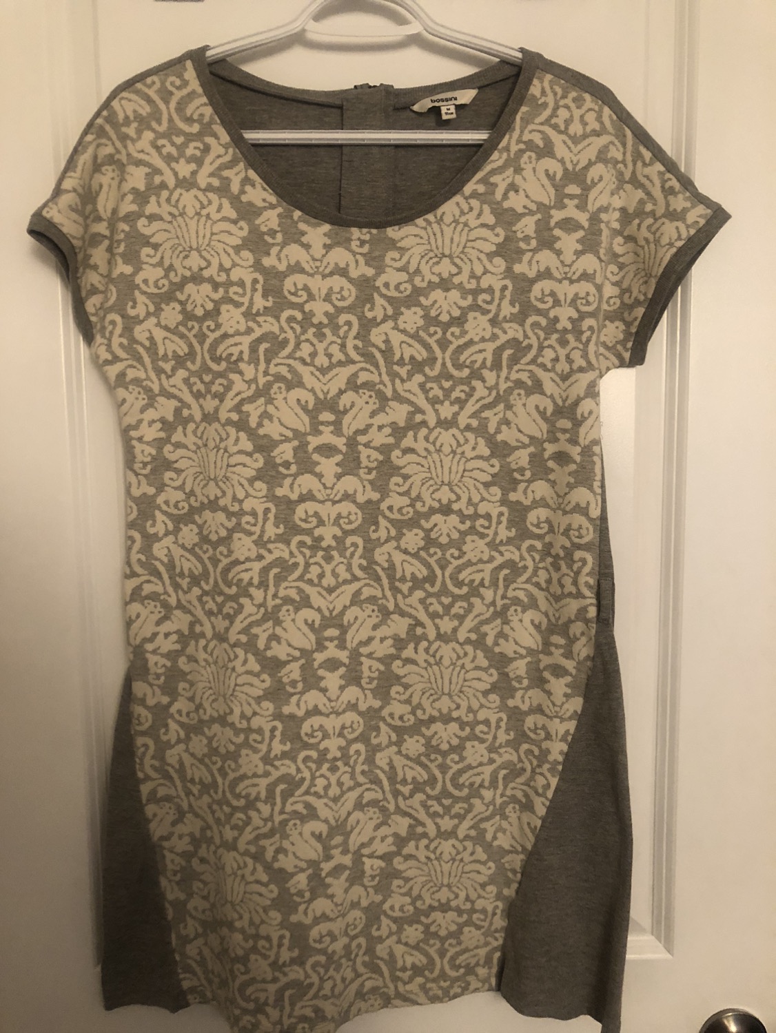 Mid length grey dress