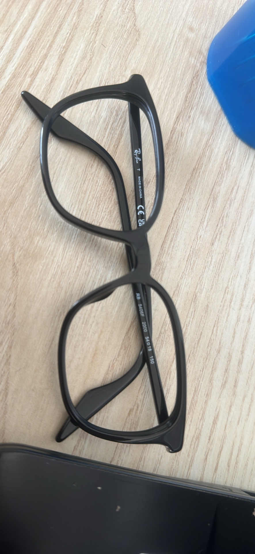 Rayban black glasses frame thumbnail