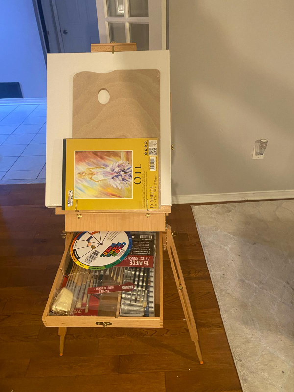 complete oil painting set with easel - photo 5