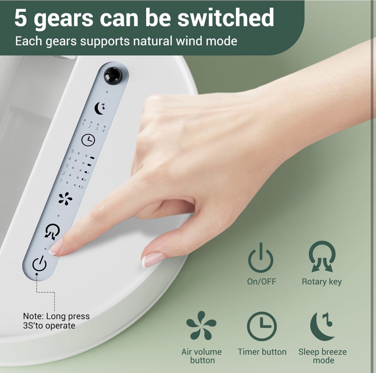 Foldable Floor Fan, Table Fan, Adjustable Wind Direction, BNIB image indicator(9)