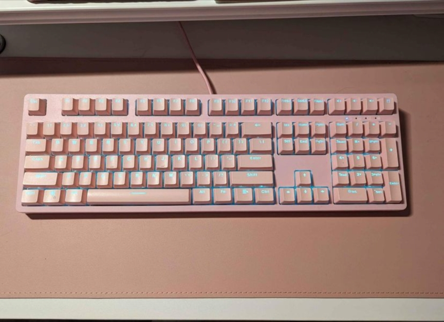 Pink RGB Mechanical keyboard thumbnail
