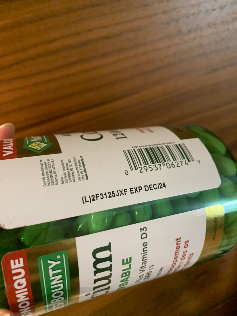 Nature’s Bounty Calcium+Vitamin D3 Supplement image indicator(2)