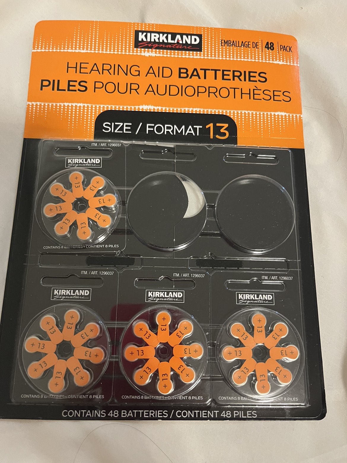 🥕Kirkland hearing aid batteries - size 13 thumbnail