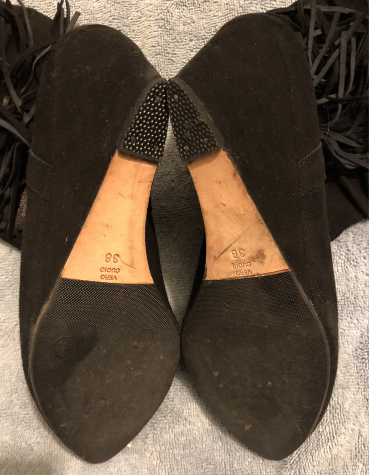 Designer Jean-Michel Cazabat Fringe Wedge Heels image indicator(7)