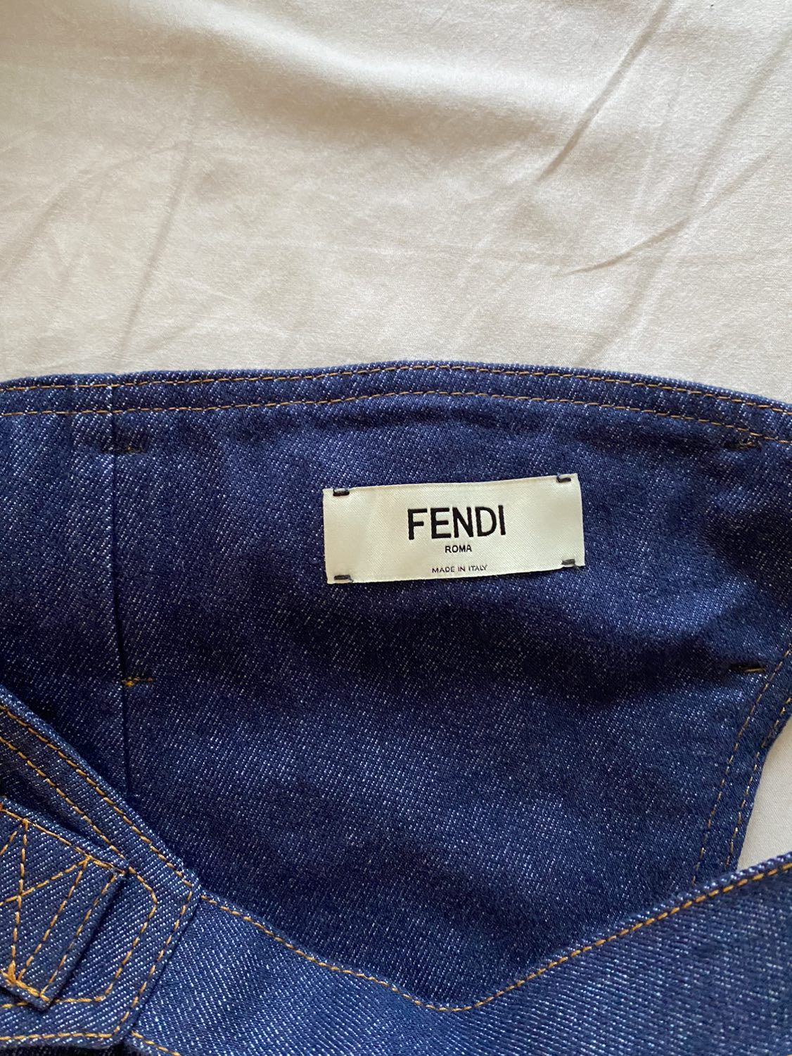 Fendi Belted Crewneck Mini Dress - Size: 6 image indicator(4)