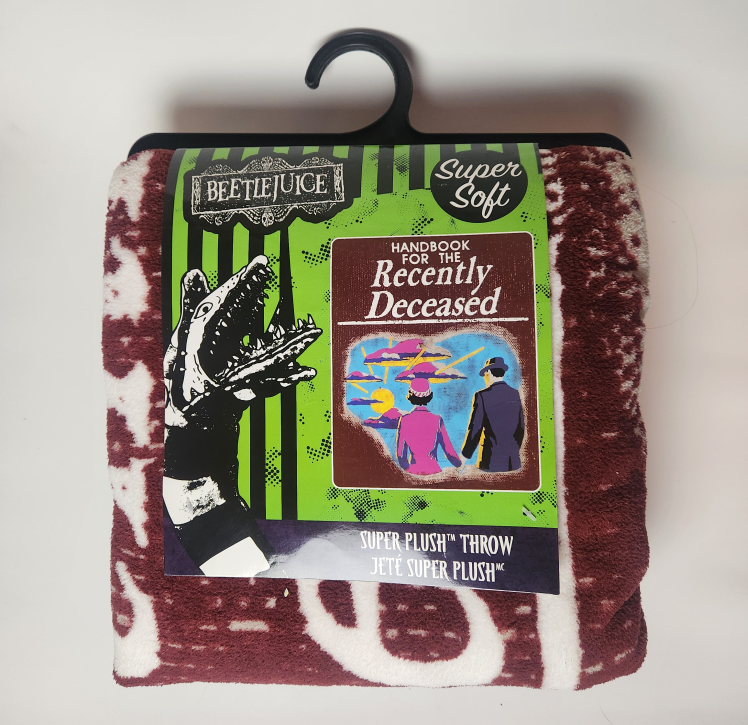Beetlejuice Handbook Throw Blanket thumbnail