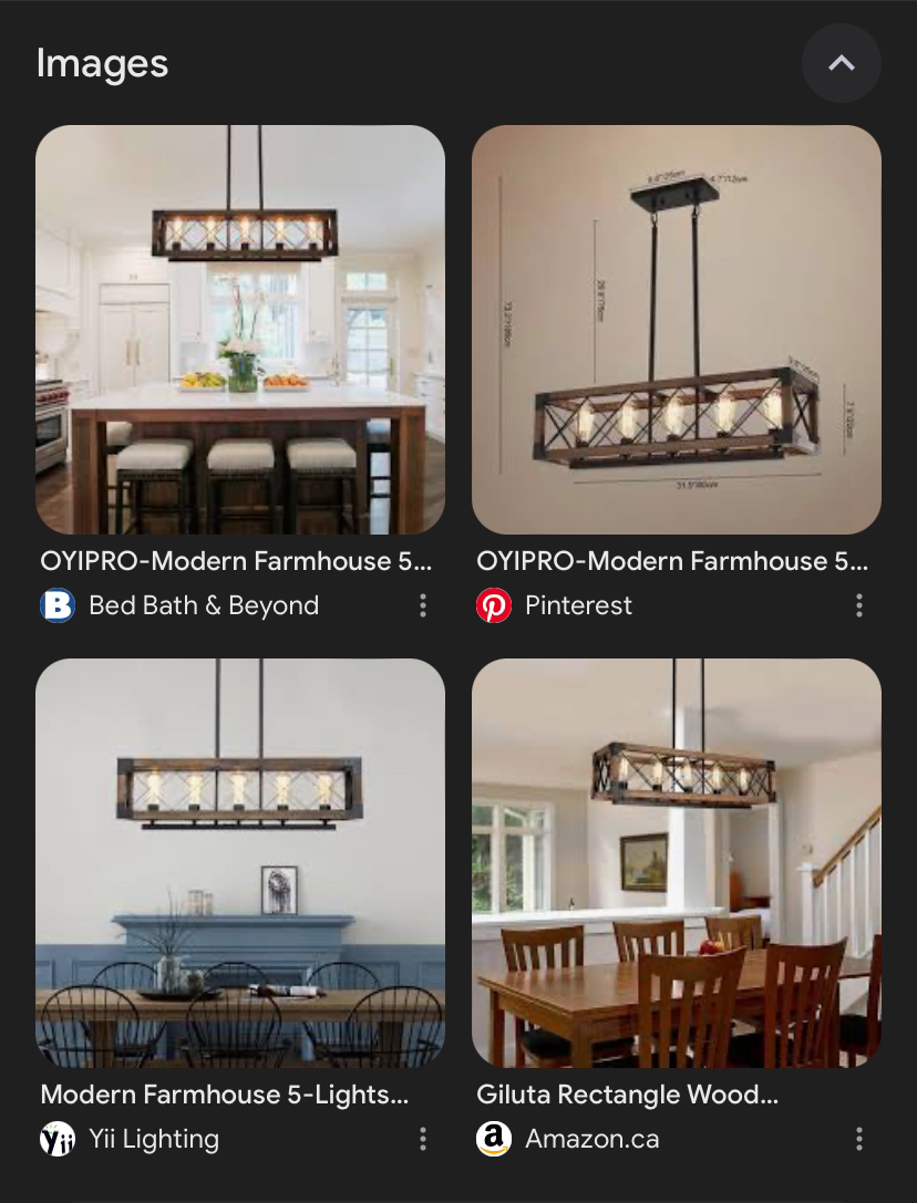 BNIB Modern Farmhouse 5 Light Hanging Fixture image indicator(5)