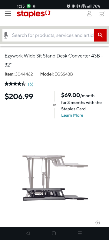 Standing Desk Converter- Wide 32" - photo 4