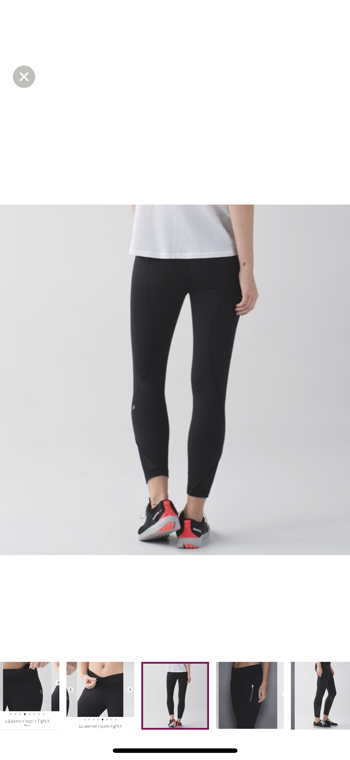 Lululemon Inspire Tight II Size 10 image indicator(3)