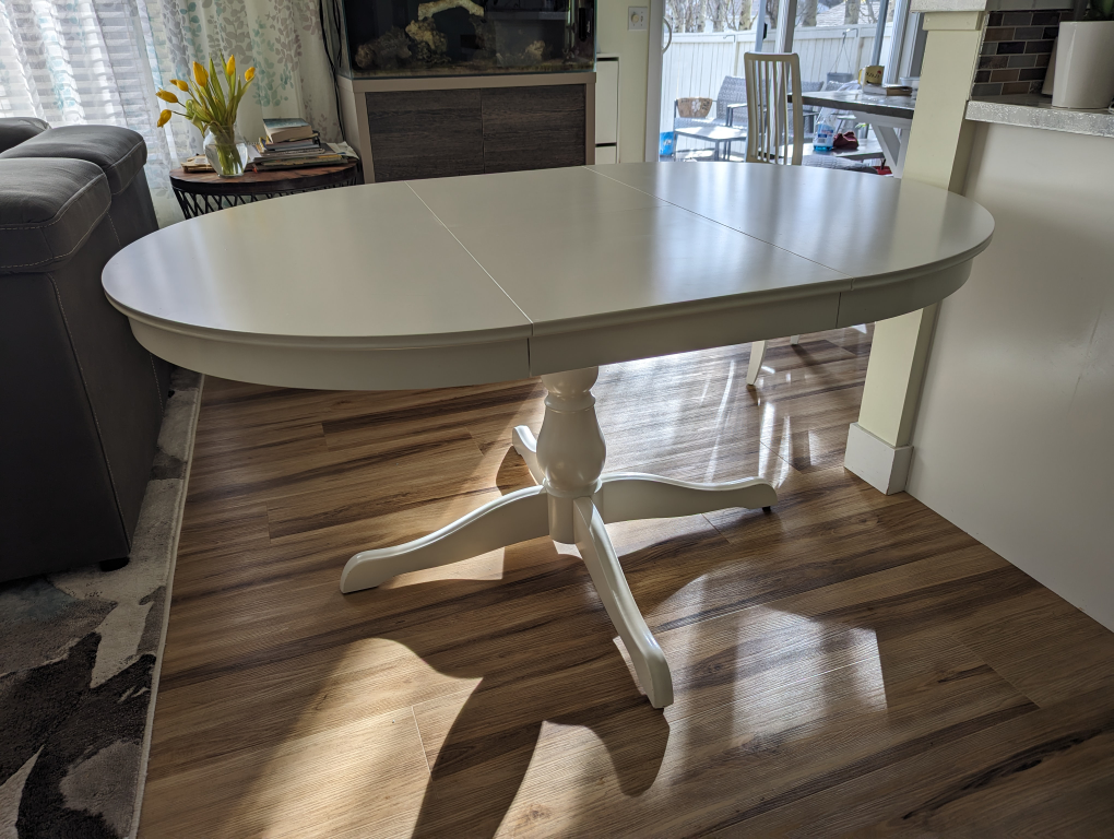 Ikea extendable dining table with one chair - photo 4
