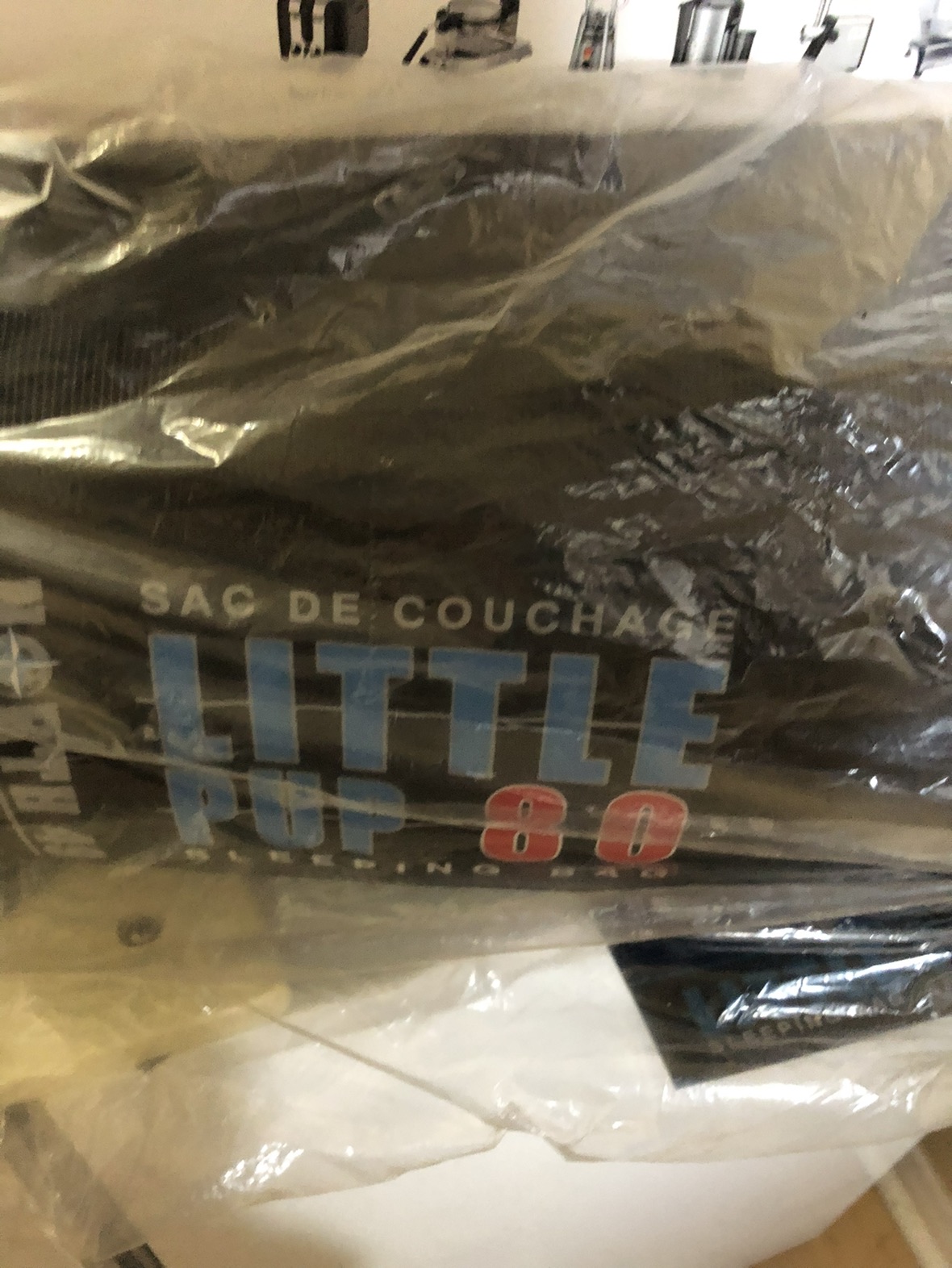 brand new sleeping bag in package