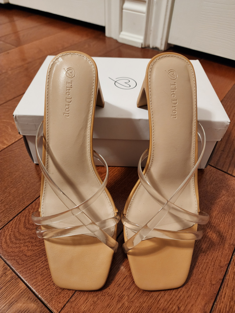 strappy square-toe heeled sandal image indicator(2)