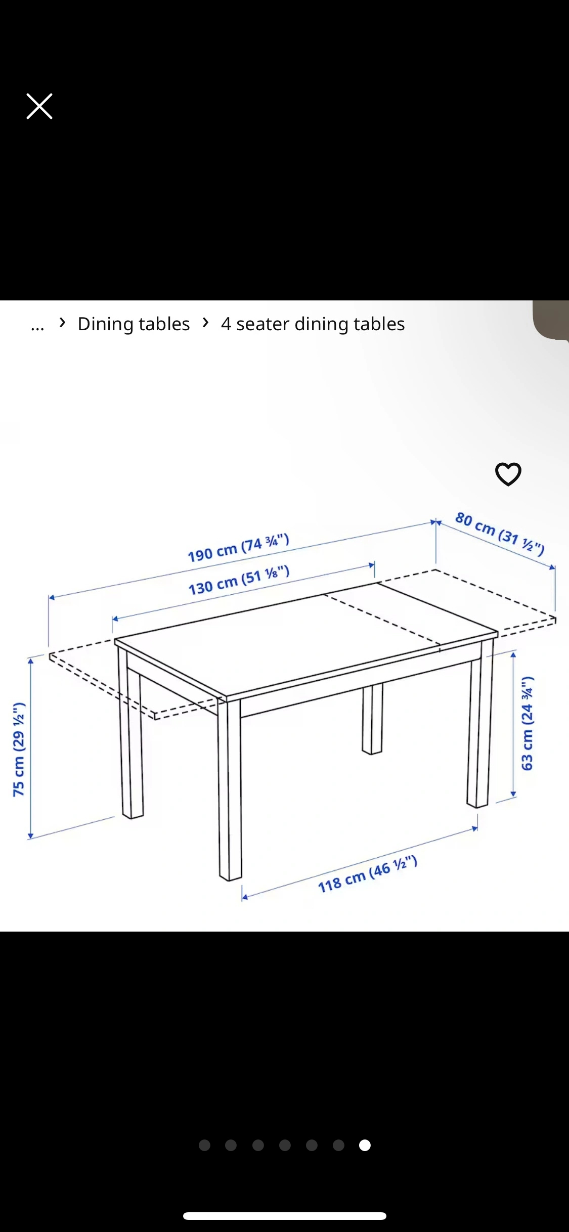 IKEA extendable dining table with 4chairs - photo 3