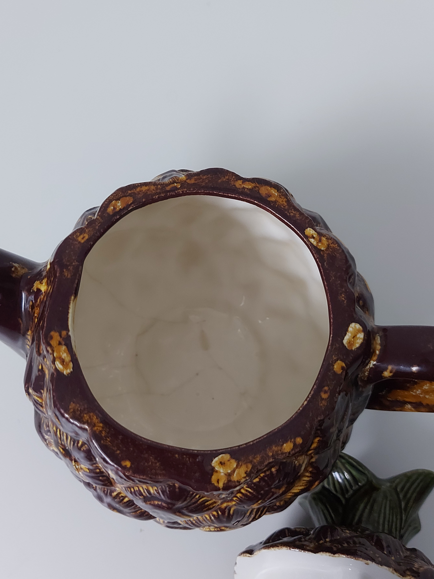 Vintage Pineapple Teapot - Handmade - Like NEW image indicator(6)