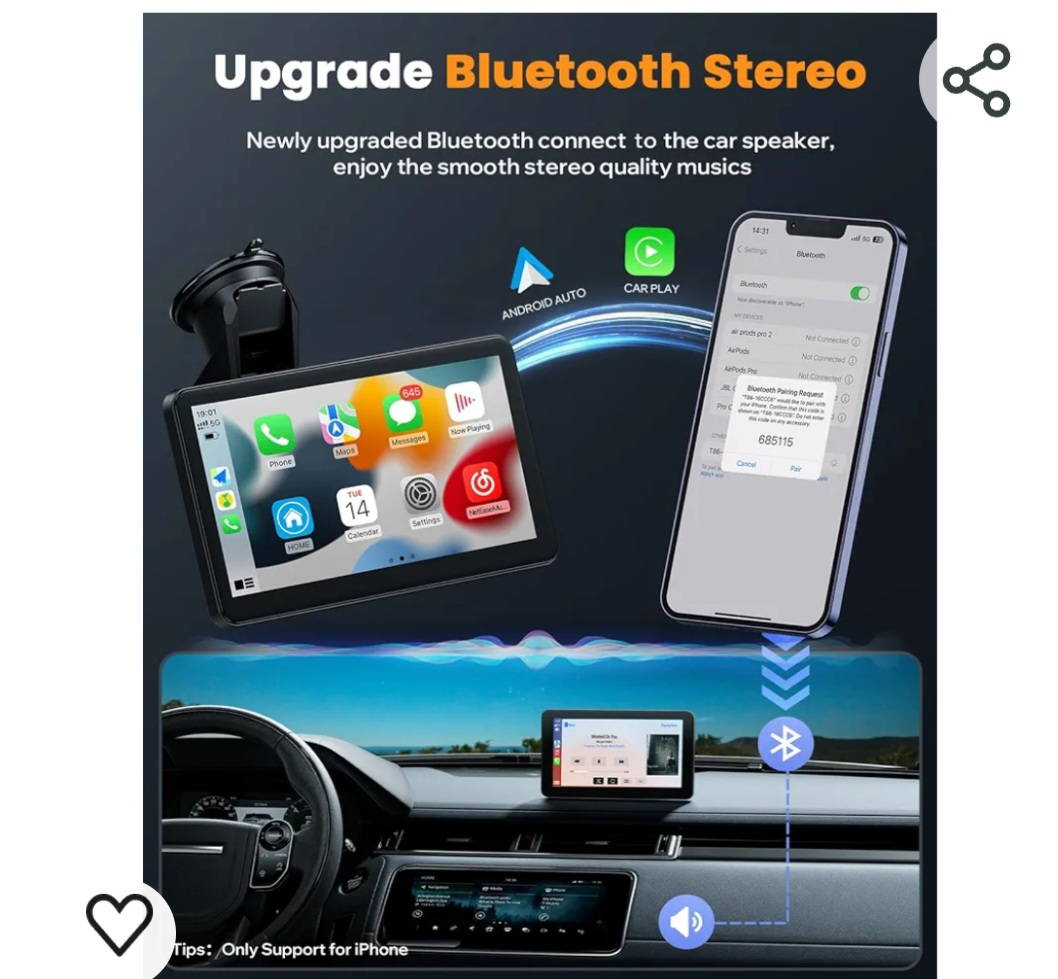 Smart wireless carplay, car stereo, navigation 🥕🥕🥕 image indicator(5)