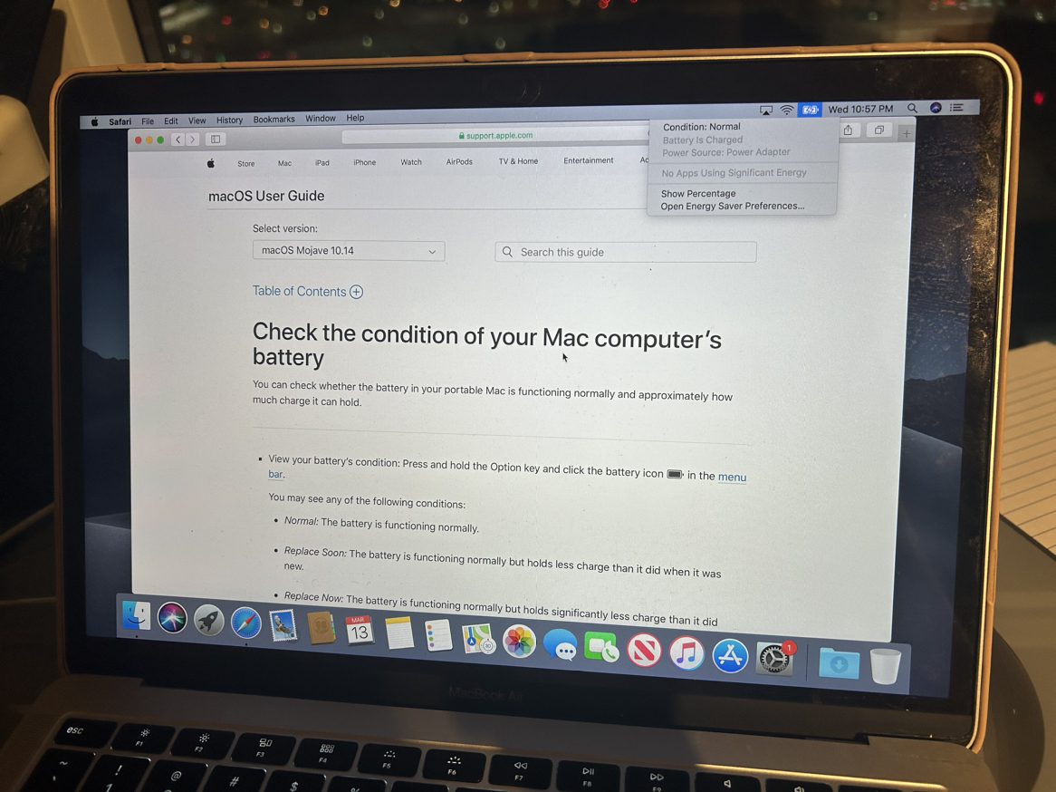 Macbook Air For Sale 13” (2019) 8Gb Memory i5 Core 128Gb Storage - photo 4