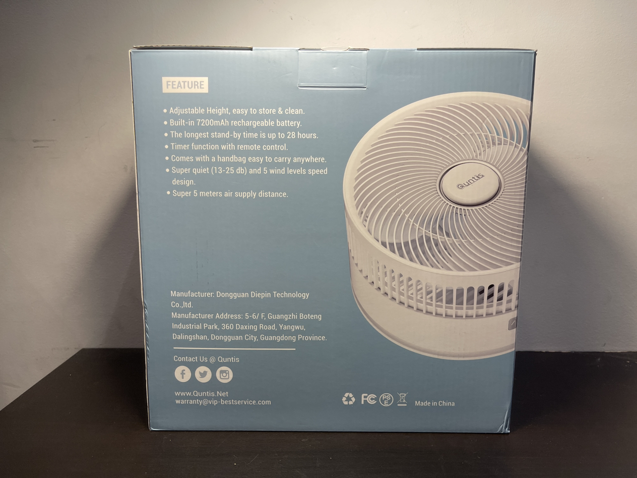 Foldable Floor Fan, Table Fan, Adjustable Wind Direction, BNIB image indicator(3)