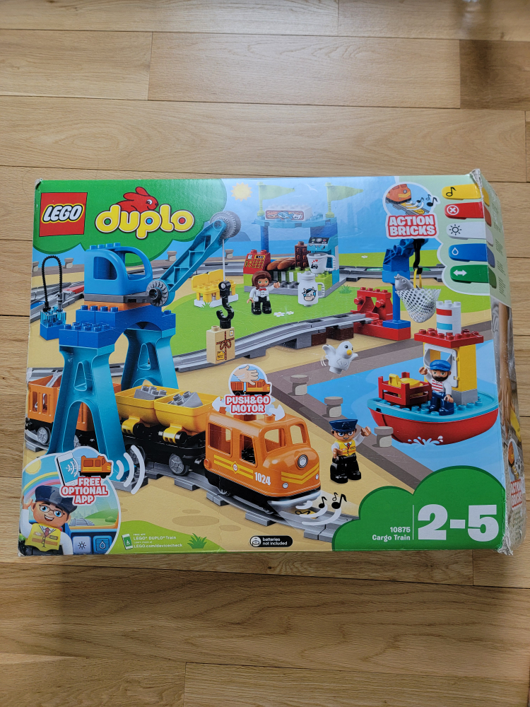 Extremely big box of Lego Duplo train set