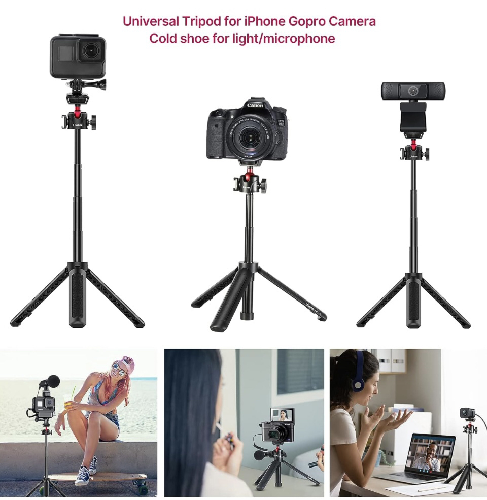 Extendable Phone Camera Tripod, 4 Levels Adjustment 360° image indicator(8)