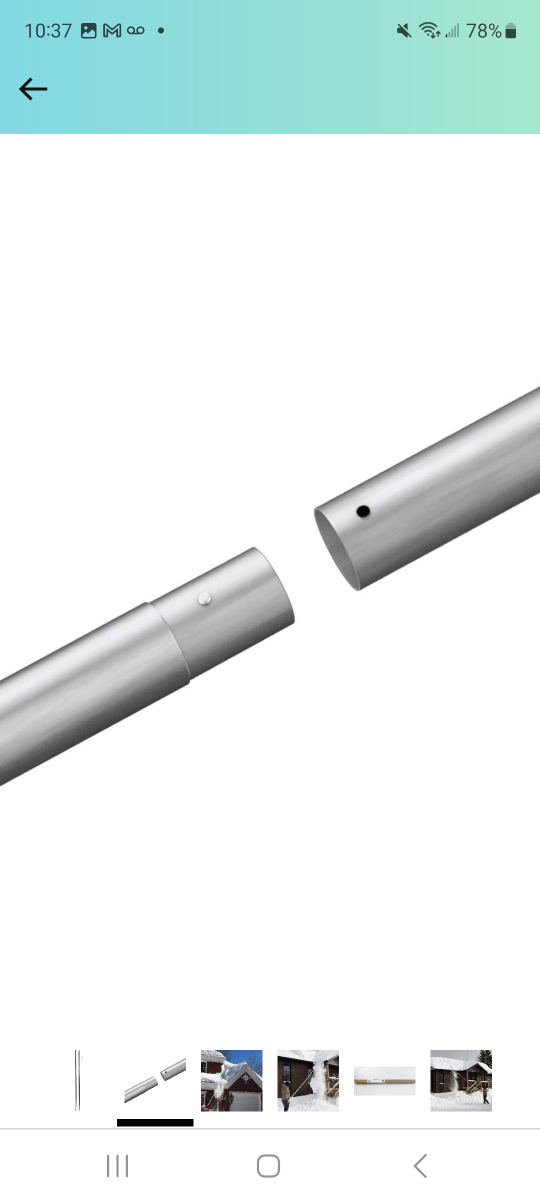 Snow peeler 10ft extention bars image indicator(2)