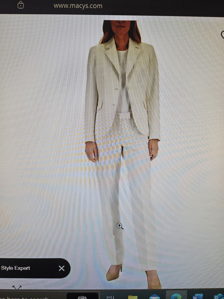 women's two button blazer, flare leg pants and pencil skirt thumbnail