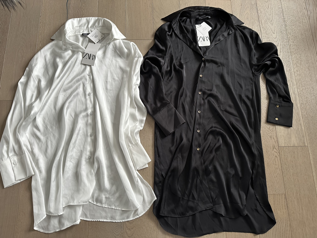 Zara - new woman’s silky tops - size small $80 for both