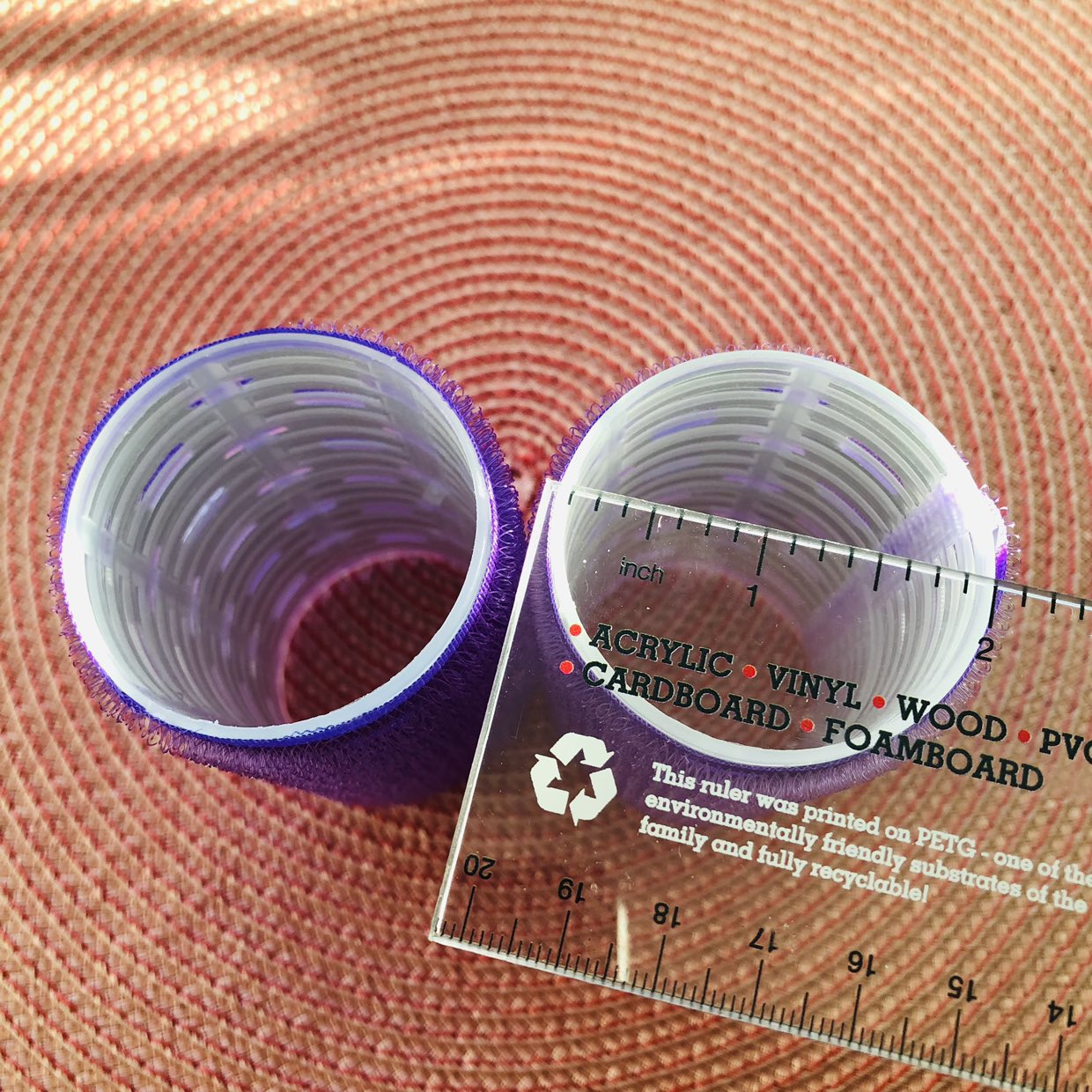 🥕 2” x 4” Big heatless velco hair rollers curlers ( X 2) image indicator(3)