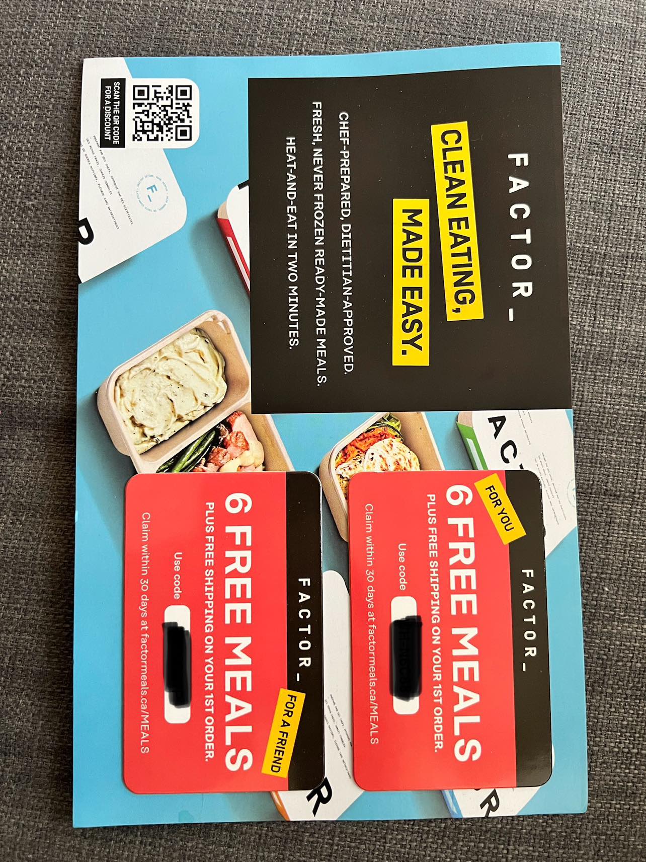 FACTOR -  Meal Prep Coupon #freecycle