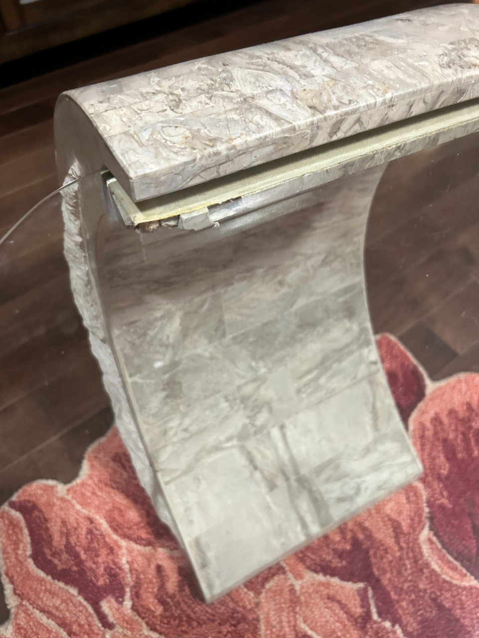 Glass top coffee table - photo 2